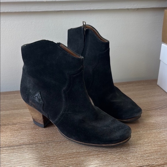 Isabel Marant Women's Black Suede Ankle Boots - Picture 1 of 10